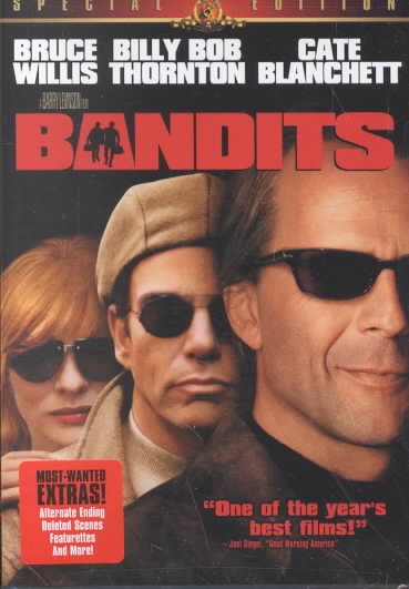 Bandits [videorecording] / Metro-Goldwyn-Mayer Pictures presents in association with Hyde Park Entertainment an Empire Pictures, Lotus Pictures, Baltimore/Spring Creek Pictures, Cheyenne Enterprises production, a Barry Levinson film ; producers, Michael Birnbaum, Michele Berk, Barry Levinson, Paula Weinstein, Ashok Amritraj, David Hoberman, Arnold Rifkin ; writer, Harley Peyton ; director, Barry Levinson.