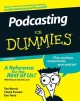 Podcasting For Dummies. Cover Image